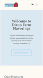 Mobile Screenshot of dixonfarmflavorings.com
