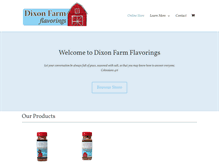 Tablet Screenshot of dixonfarmflavorings.com